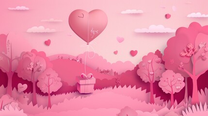 Love Gift in a Papercut Forest