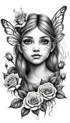 Black & Grey Tattoo Design 