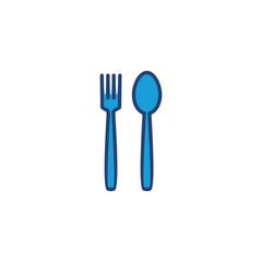 spoon and fork icon vector. spoon, fork and knife icon vector. restaurant icon