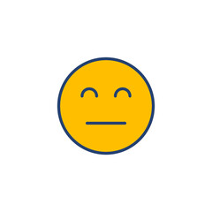 Fototapeta premium smile icon vector. smile emoticon icon. feedback