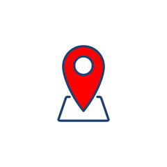 Pin icon vector. Location icon vector. destination icon. map pin