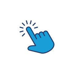 Hand cursor icon. cursor icon vector. hand cursor icon click