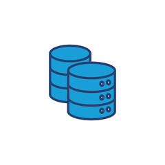 Database icon vector. database vector icon
