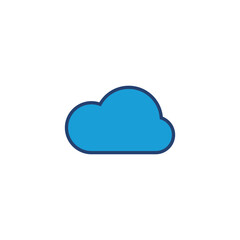 cloud icon vector. cloud vector icon