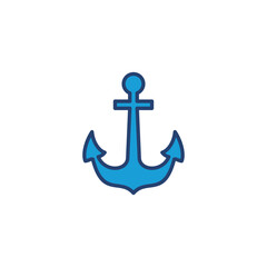 Anchor icon vector. Anchor symbol logo. Anchor marine icon.