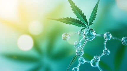 Molecular structure of THC, Molecules, cannabis compound
