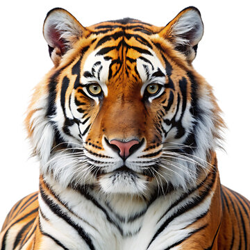 tiger head isolated on transparent background