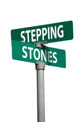 Fototapeta premium stepping stones sign
