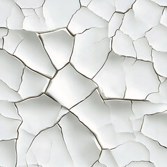 Cracked White Ceramic Texture Background