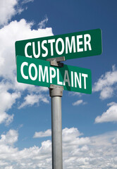 customer complain sign