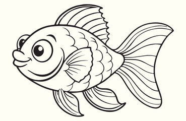 black and white fish mandala illustration.