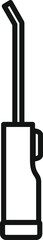 Line icon of a vacuum cleaner with long tube, a useful appliance for keeping your home clean