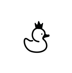 crowned duck vector