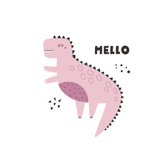 Vibrant Hand-Drawn Vector Cartoon Dinosaur Illustrations