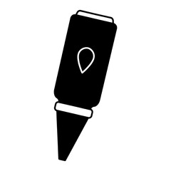 dropper bottle icon, eps vector illustration