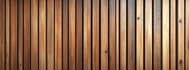 Vertical slats on wooden wall natural wood paneling texture for interior design	