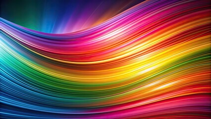 Obraz premium Vibrant, modern background with smooth, colorful lines for creative designs , vibrant, modern, background, smooth