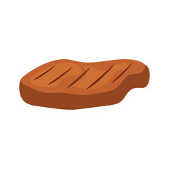 Meat steak icon Food Vector