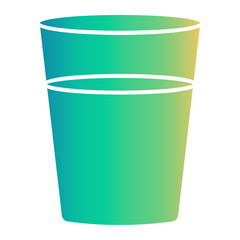 cup of water Gradient icon