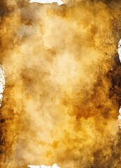 Old gold watercolor contemporary painting, grunge background. Modern artwork for room decoration