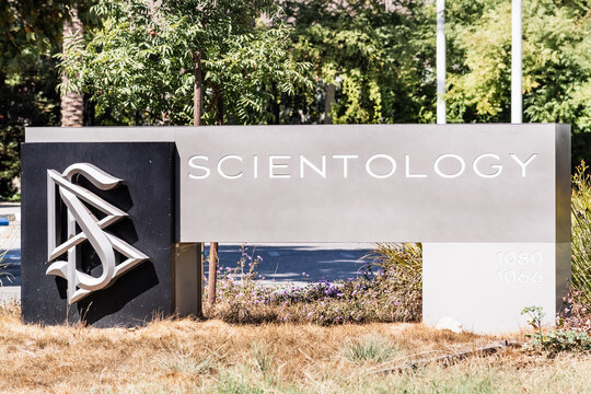 Sep 29, 2020 Mountain View / CA / USA - Sigange in front of the Church of Scientology Silicon Valley building