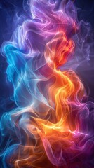 Fototapeta premium Abstract swirl of colors. AI.