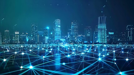 Cyber Cityscape: A Network of Light
