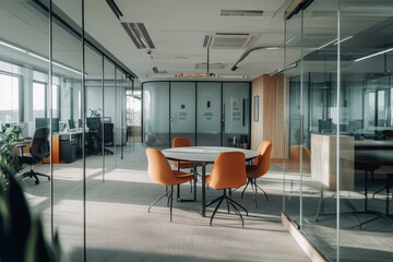 a glass wall