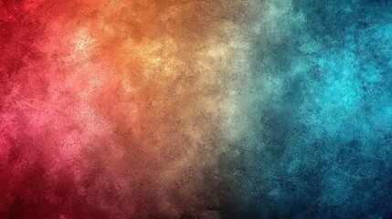 Fototapeta premium A vibrant mix of warm red and orange shades transitions into cool blue, creating an engaging abstract texture, ideal for backgrounds or artistic designs
