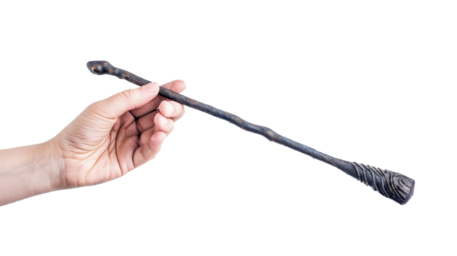 Baton for music conductor tool on transparent background