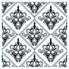 Damask seamless floral pattern decorative, ornamental, vector design.
