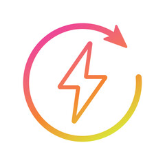 Charge icon sketch Vector