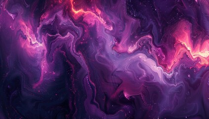 Obraz premium Abstract Swirling Galaxy Painting