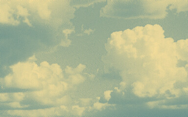 Clouds in the sky. Vector vintage engraving. 8 EPS