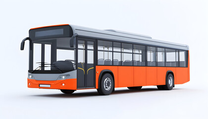 3D render of a modern city bus on a white background a?" detailed vehicle illustration
