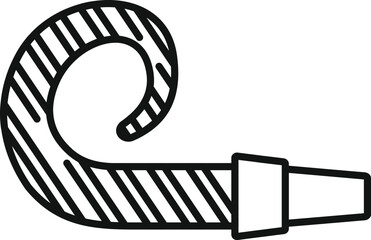 Classic party blower is ready to make some noise and add to the festive atmosphere