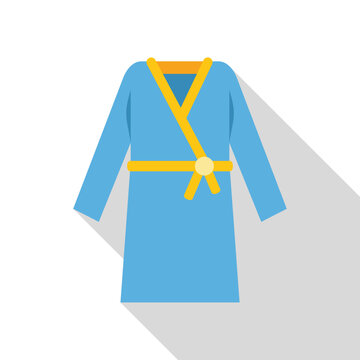 blue robe yellow belt flat design clip art preview