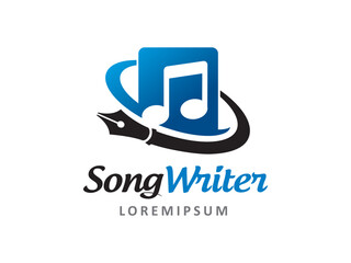 Song Writer logo symbol or icon template