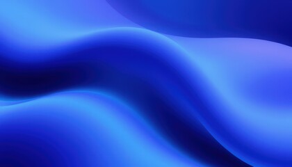 Abstract Blue Gradient Background with Curved Lines.
