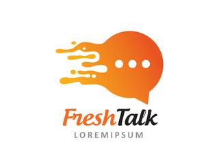 Fresh Talk logo symbol or icon template