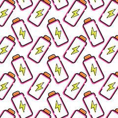 Charge icon Pattern background Vector