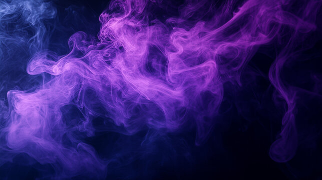 A purple smokey line with a purple background