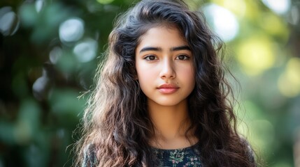 Fototapeta premium Latina daughter prioritizes her mental health before graduation
