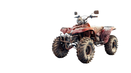 Quad on transparent background 