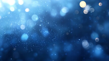 Obraz premium Abstract Blue Background with Bokeh and Sparkles