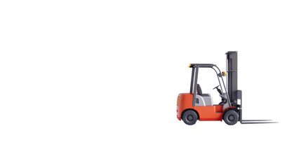Fototapeta premium Forklift on transparent background