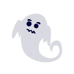 Halloween ghost silhouette vector illustration