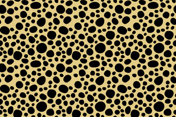 Small dash pattern. Seamless minimal dash pattern, small elements on yellow background.