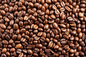 Obraz premium Roasted coffee beans background 