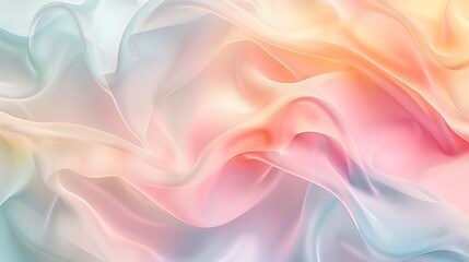 Obraz premium Soft pastel abstract gradient background with smooth transitions, flat lay design. Gentle tones for a calming and serene display.